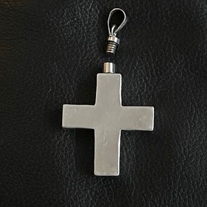 Sterling silver 925 Mexican snuff cross pendant